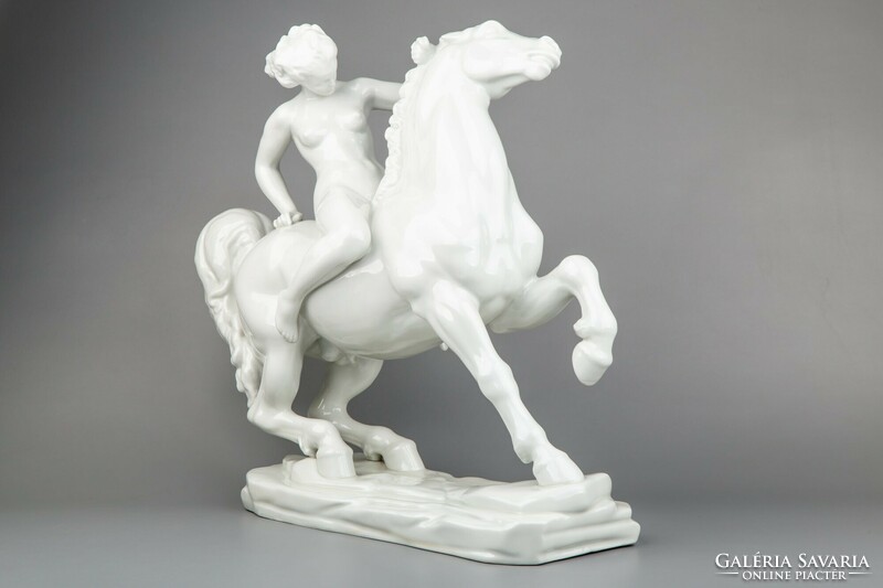 Large figure on a Herend Amazon horse # mc1192