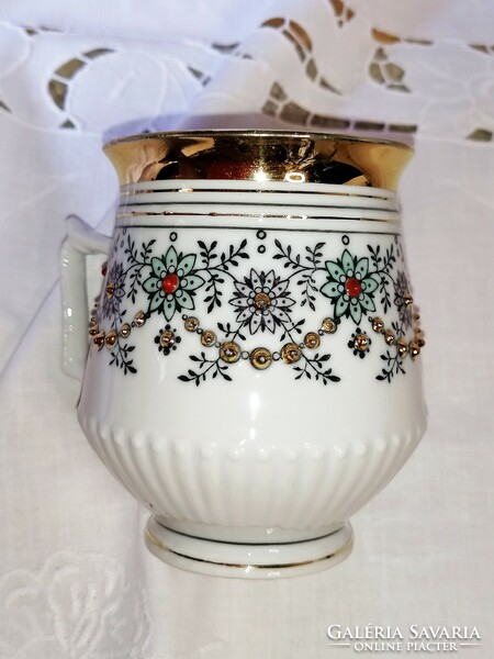 Beautiful vintage beaker mug with cup