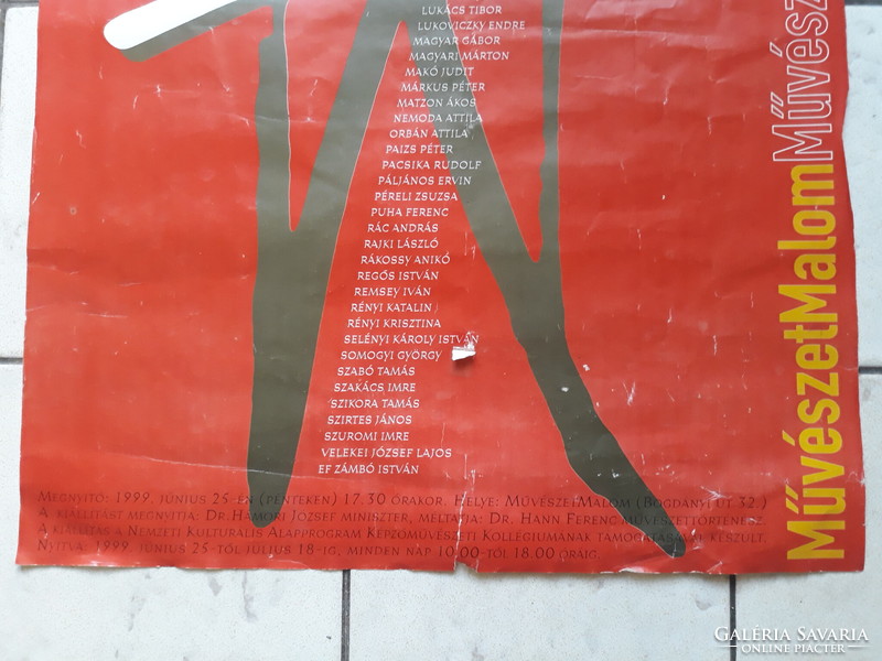 Szentendrei Tárlat - plakát 1999- ből, festészet és szobrászat