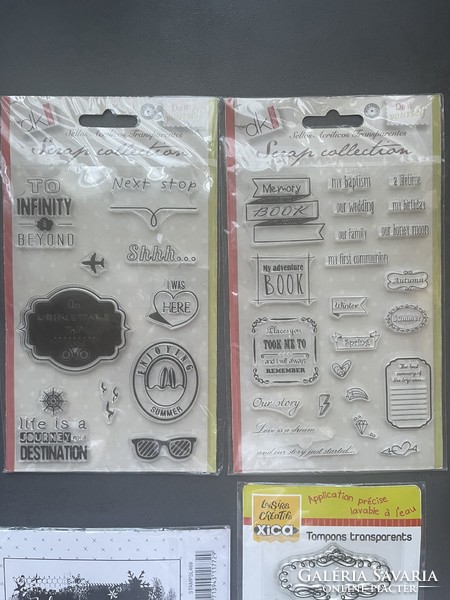 New large size rubber stamps for scrapbooking in a mixed theme