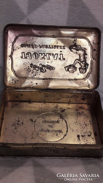 Antik csokoládés fém doboz, pléh doboz (M2616)