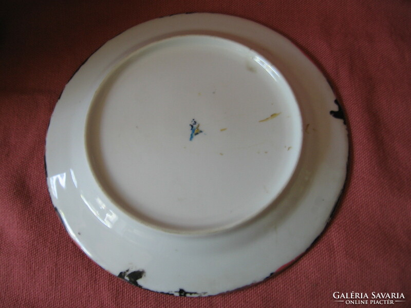 Kalocsai mintájú retro  pingált tányér