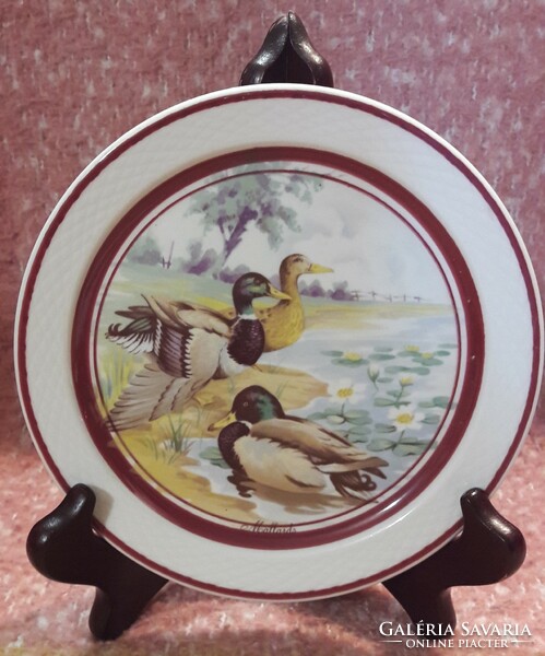 Wild duck porcelain plate (m2675)