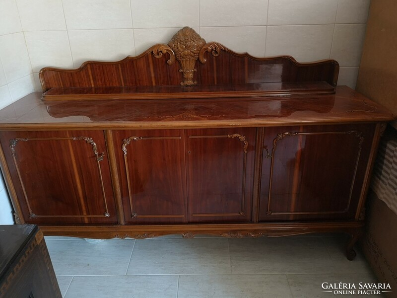 Beautiful antique neo-baroque sideboard from my grandmother (dining room brown furniture cabinet)