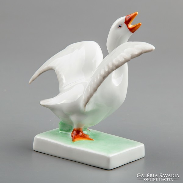 Herend goose with open wings figurine #mc1224