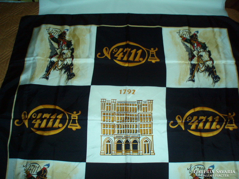 Vintage 4711 olasz valódi selyemkendő