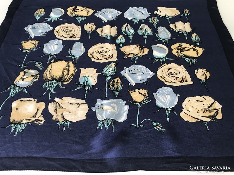 Bijou Brigitte rózsás selyemkendő, 52 x 50 cm