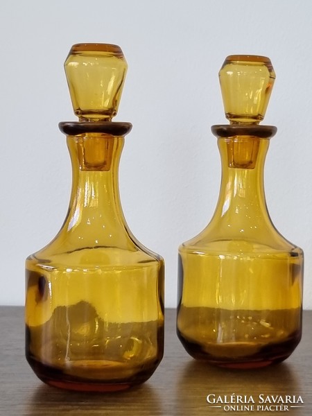Antique liquor bottles, in a pair - 18 cm