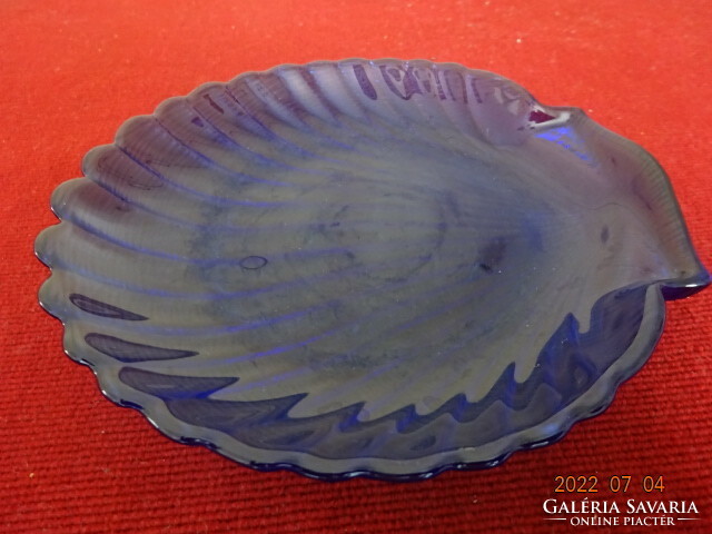 Shell-shaped cobalt blue glass bowl. He has! Jokai.