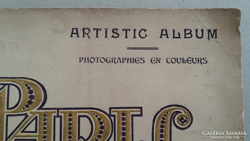 Régi Paris képalbum 1910-es évekbeli Párizsi fotók albuma fotóalbum