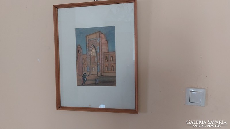 (K) Sándor szabo signed painting with frame 52x41 cm