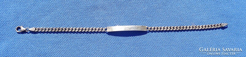 19.7 cm long, 5 mm. Wide 925 silver bracelet