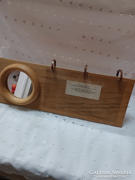 Gabor Csóti; wood plastic calendar holder