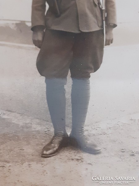 Régi katona fotó képkeret fénykép