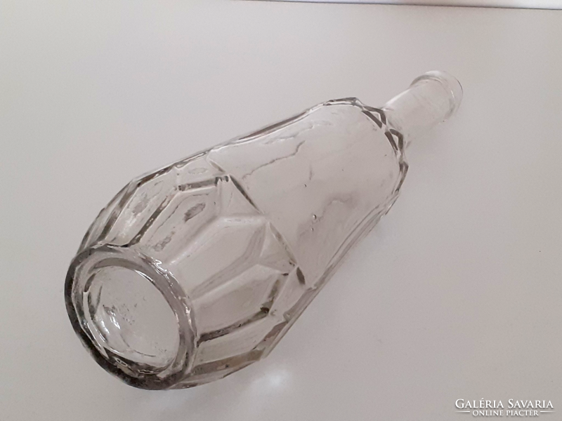 Old drinking bottle kramer rezső Budapest labeled liquor bottle 23 cm