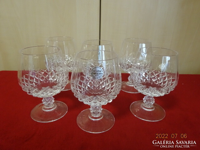 French crystal glass cognac glass, five pieces in one. He has! Jokai.