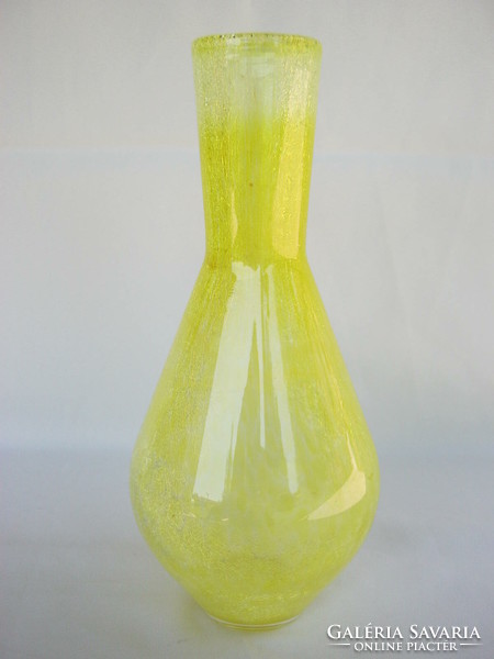 Retro ... Karcagi berekfürdő veil glass cracked glass vase large size 26 cm