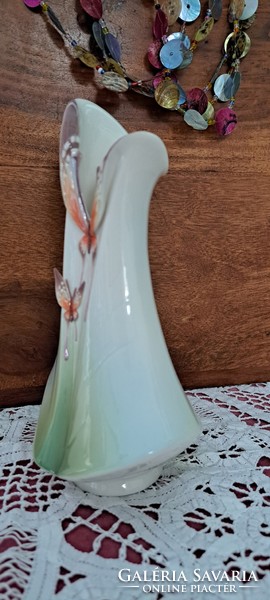 Franz butterfly porcelain vase