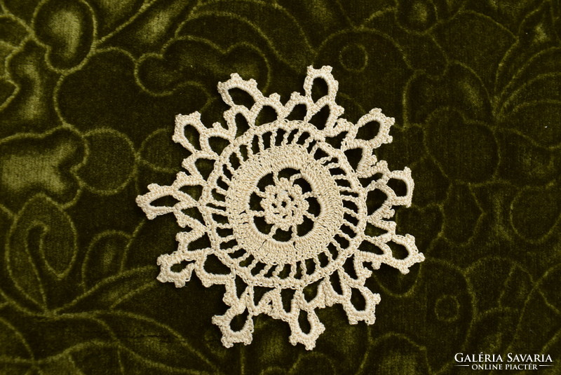 Crochet lace needlework home textile decoration small tablecloth 12 cm
