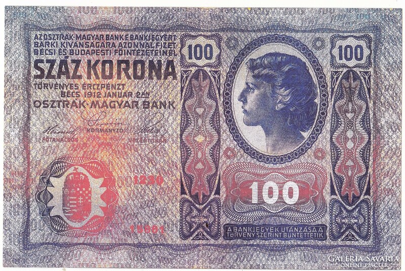 Ausztria REPLIKA 100 korona  1912