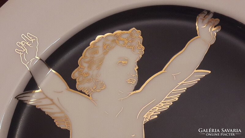Puttós porcelain plate, angel plate (m2467)