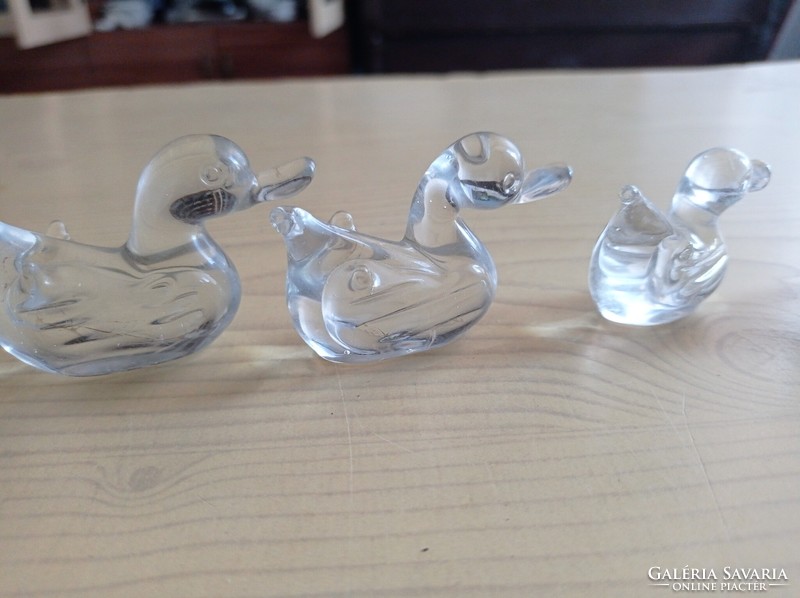 Üveg és opál üveg mini kiskacsák