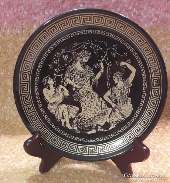 Dionysus plate, ceramic wall plate with mythological scene (m2628)