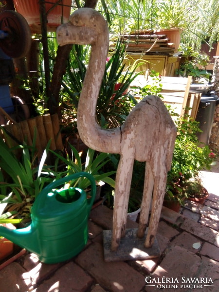 100-year-old wooden camel sculpture