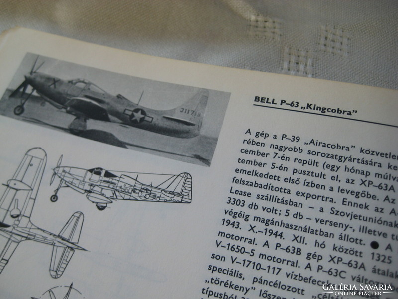 Nagyváradi - Varsányi: military aircraft, Zrínyi 1976, type book 280 pages