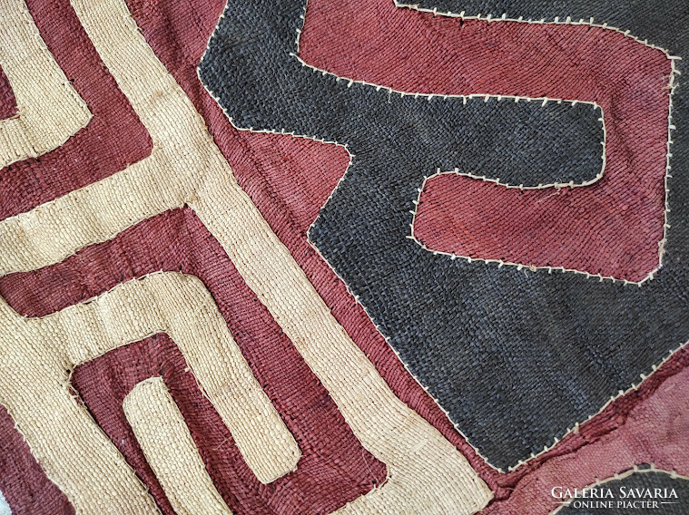 African woven cuba ethnic group congo africa folk art schowa tablecloth 370 5720