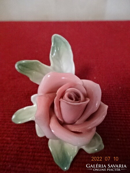 Ens German porcelain rose figure, length 5 cm. He has! Jokai.