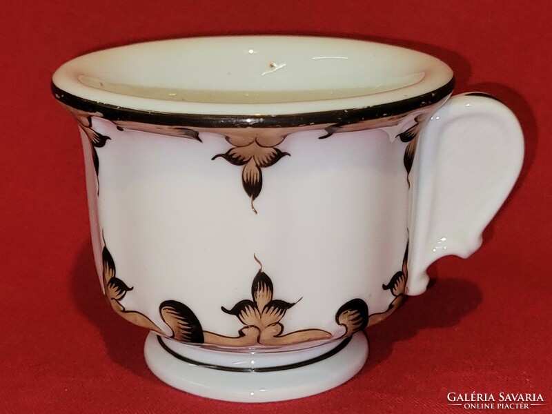 Különleges festett biedermeier vastag porcelán csésze
