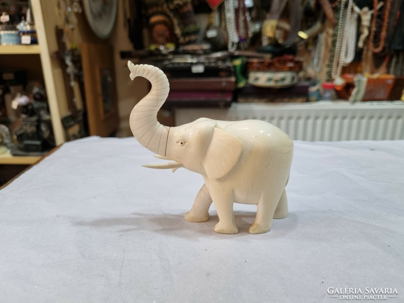 Old bone elephant figure
