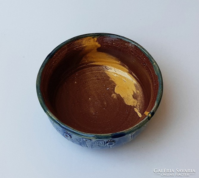 Blue bowl with two-tone inner glaze - Bacco ceramics