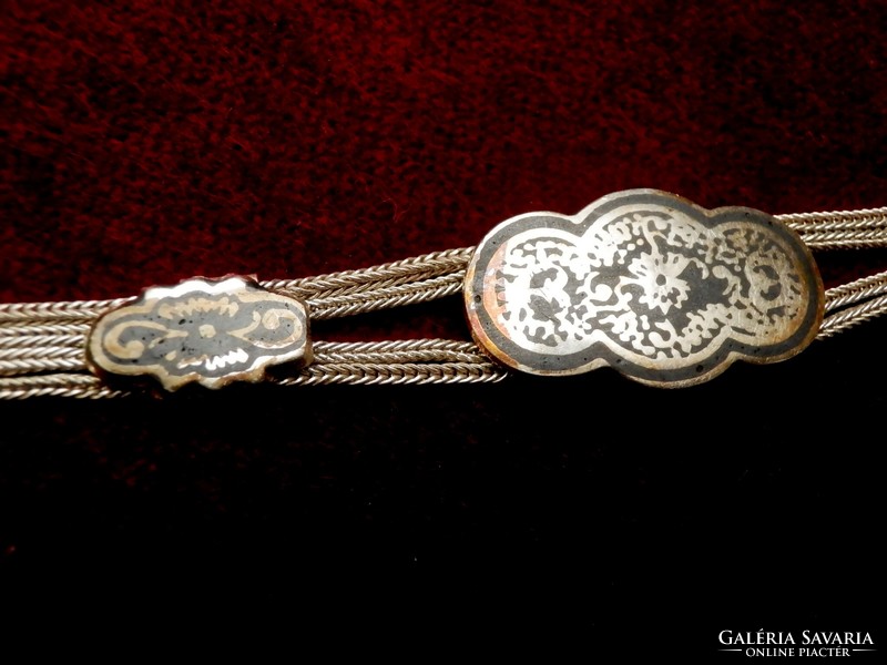 Bracelet with silver niello decoration