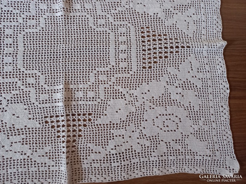 Crochet tablecloth 64x50cm
