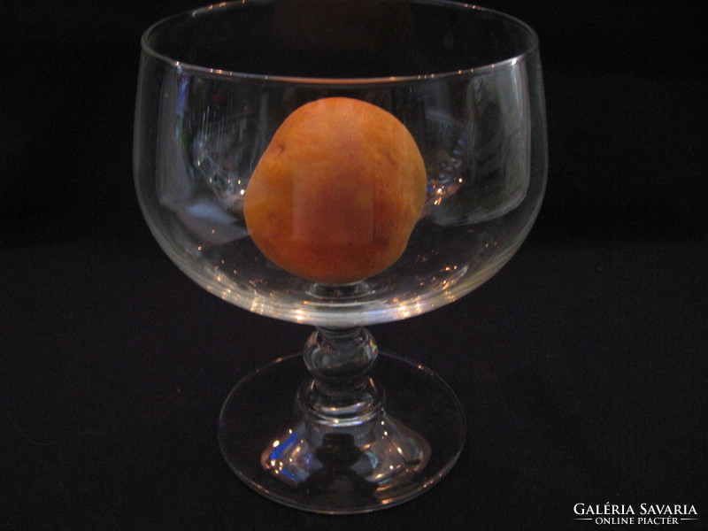 Large footed goblet with ball and ring stem