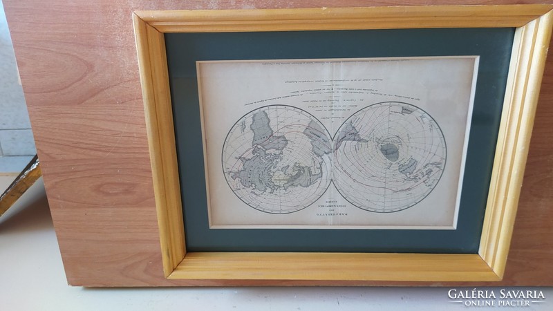 Picture. Map in a nice frame