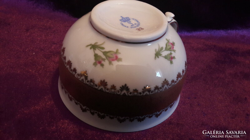 Porcelain tea cup with saucer (l2477)