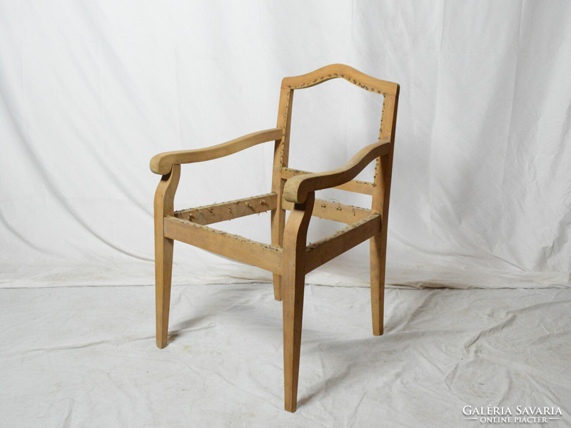 Antik Szecessziós karfás szék(csiszolt)