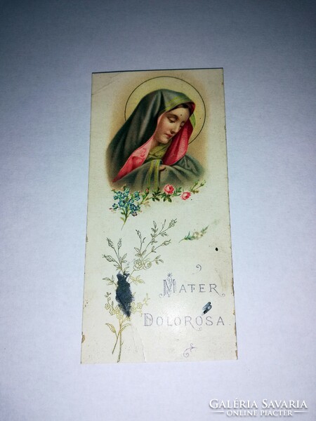 Fájdalmas Szűz Anya, Szűz Mária, régi szentkép 250.