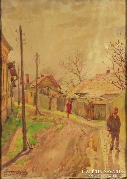 1J692 Gyula Járossy: street section 1942