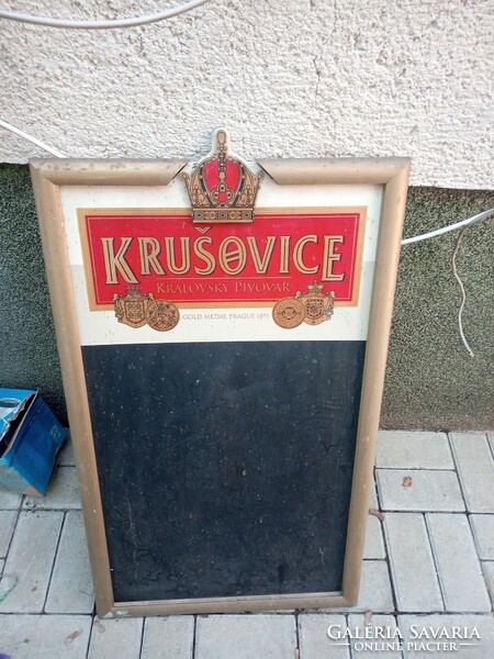 Krusovice wall price sign 52x84cn