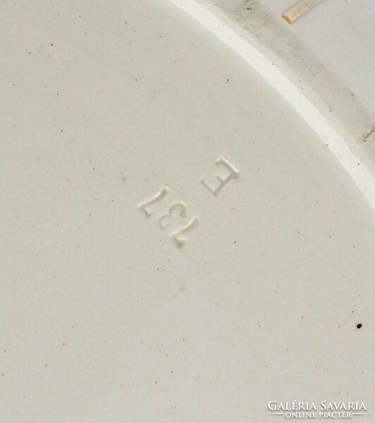 1J641 Régi Gránit nagyméretű porcelán mosdótál mosakodótál