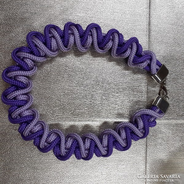 Lavender purple paracord design necklace