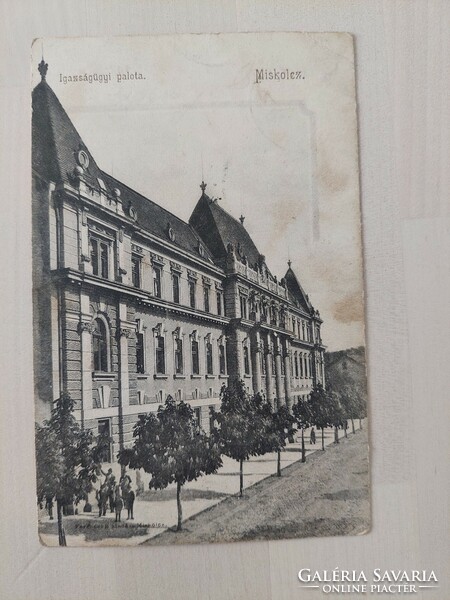Miskolcz, Miskolc, Igazságügyi Palota, 1908 képeslap