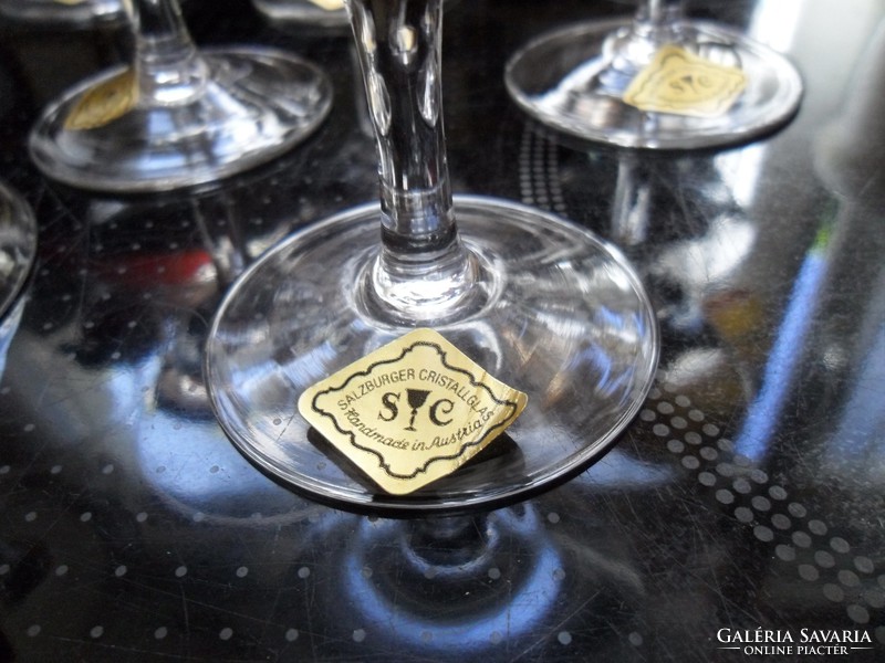 Salzburg crystal cognac set
