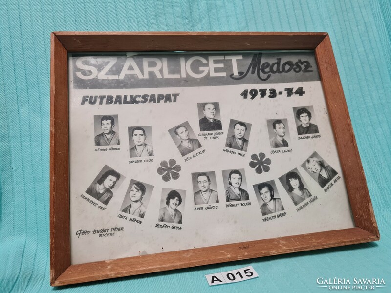 A015 Szárleget Medos football team 1973-75 26x20 cm