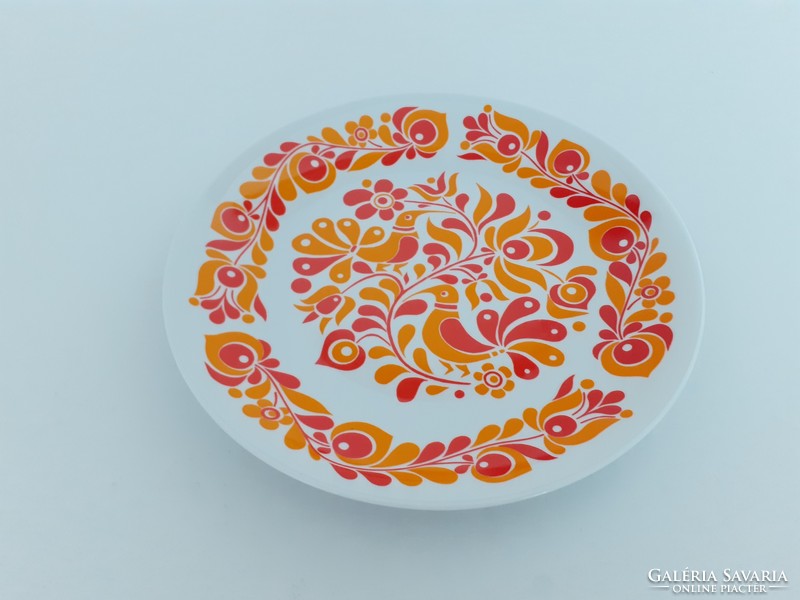 Retro Alföldi porcelán fali tányér madaras falidísz