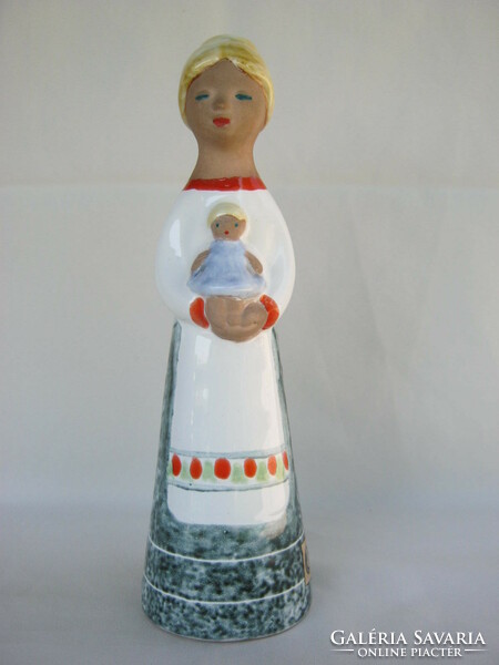 Retro ... Bolbáné seles magda Hungarian applied arts ceramic girl large size 27 cm